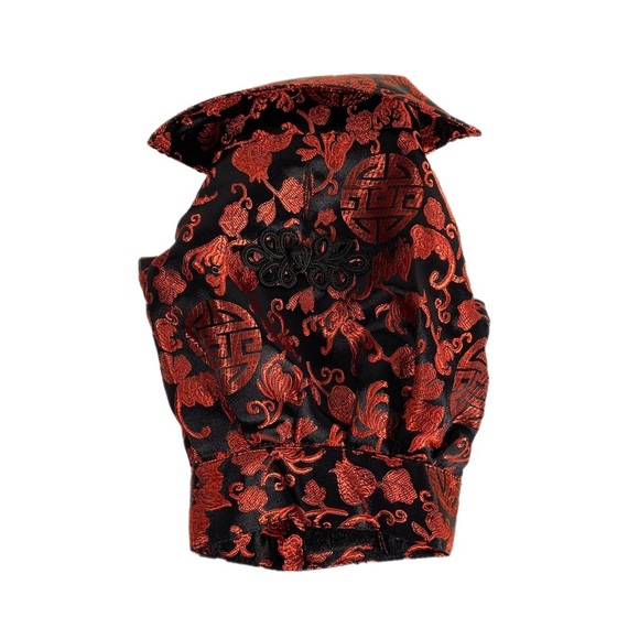 Doggidudes Chinese Traditional Brocade Dog Tai Chi Costume - Picture 1 of 6